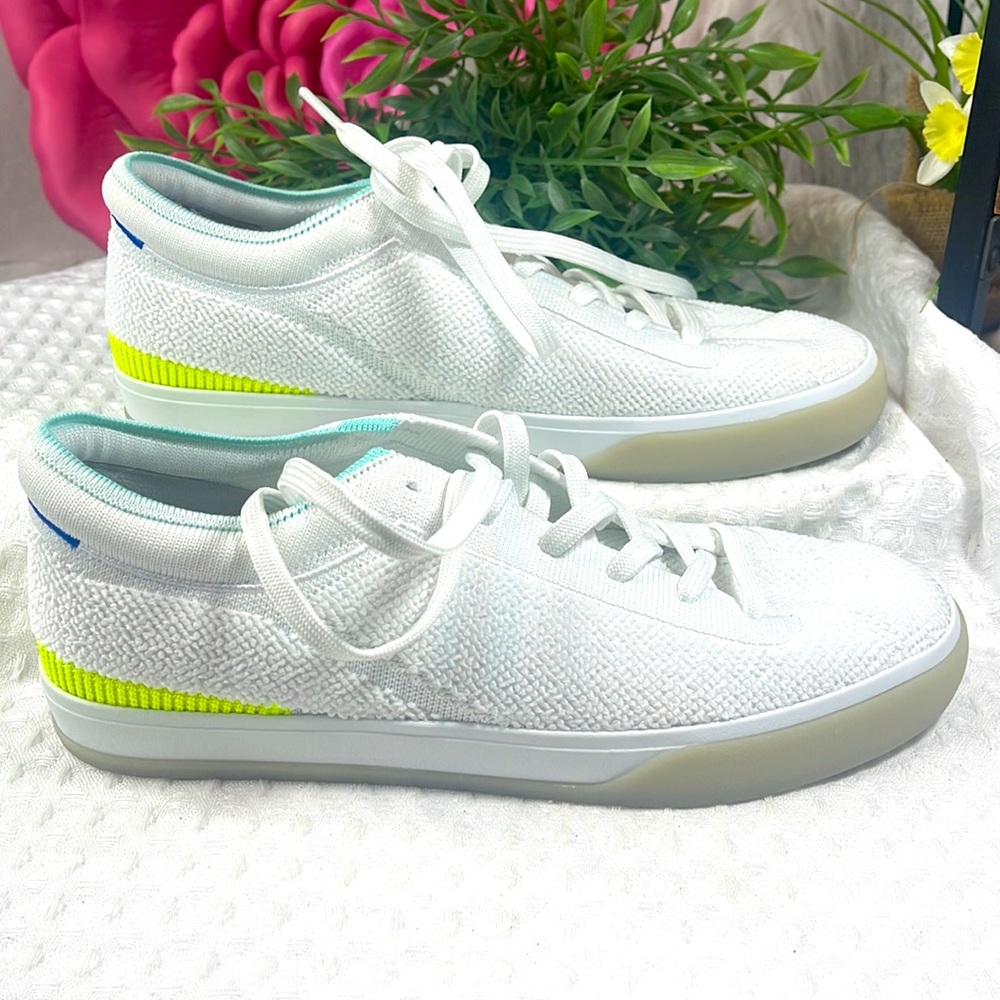 NEW! Rothy's White Terry Sneakers shoes size 9